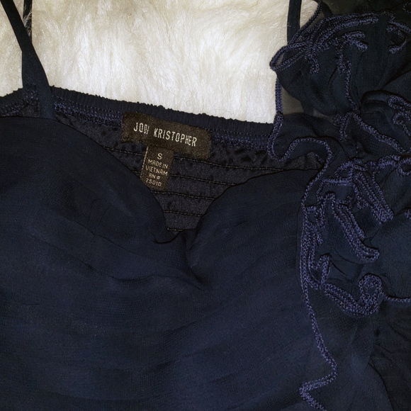 Jodi Kristopher Dress Navy Size Small - Picture 7 of 8